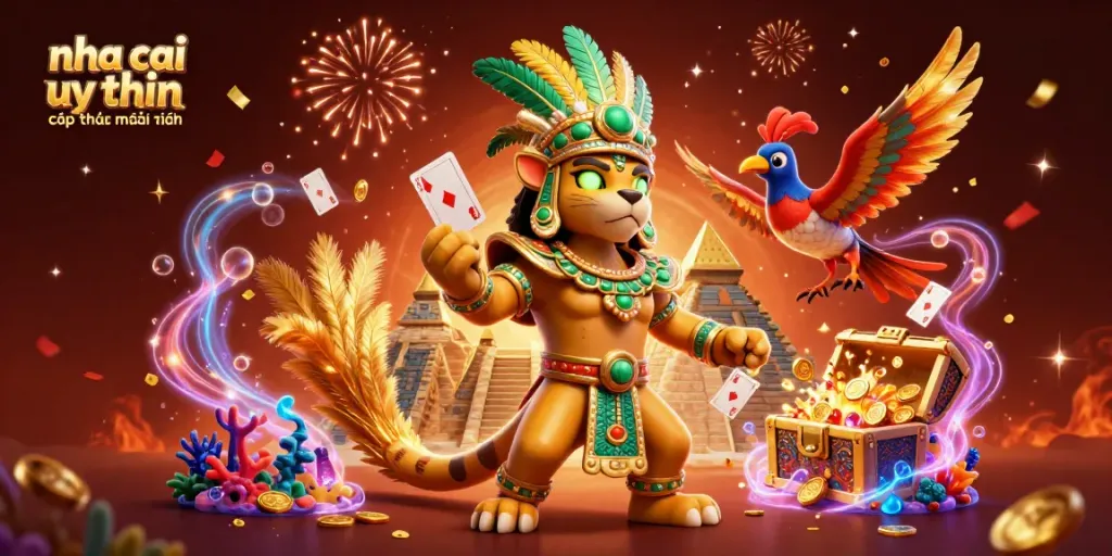 Experience excitement with the nha cai uy tin cập nhật mới nhất, featuring vibrant casino-themed elements.