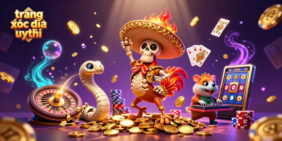 Engage in the vibrant world of trang chơi xóc đĩa uy tín with thrilling characters and casino elements.